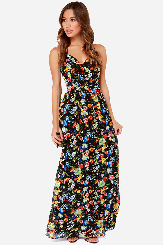 Sexy Backless Dress - Floral Print Dress - Maxi Dress - $54.00 - Lulus
