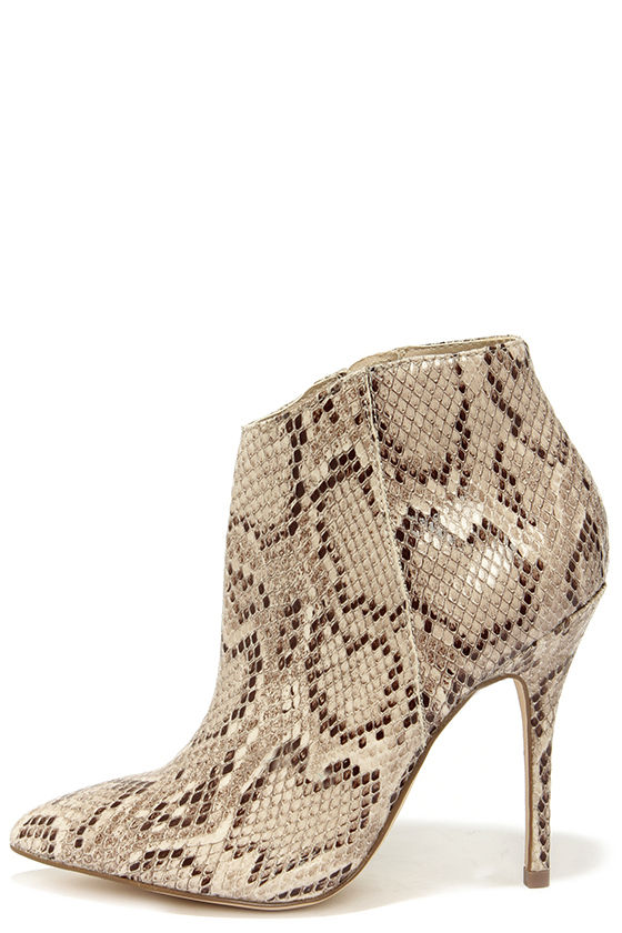 dsw steve madden snakeskin booties