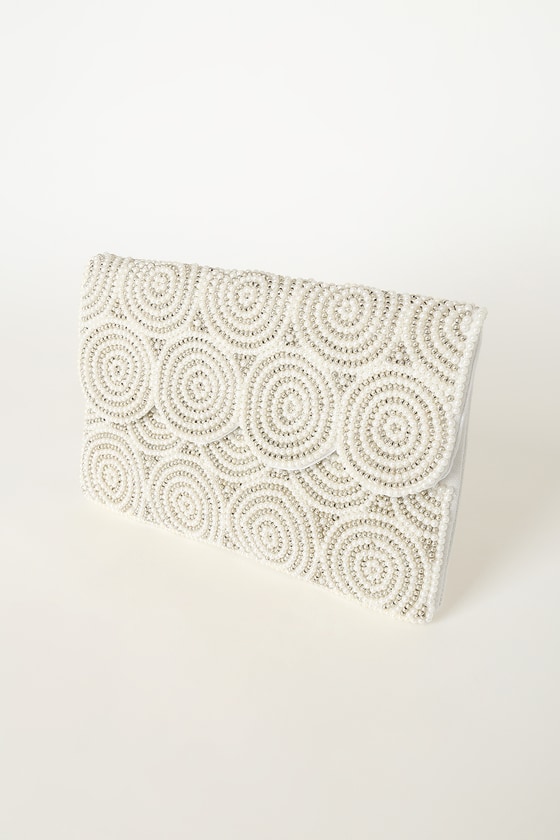 My Magic Moment White Pearl Clutch 7