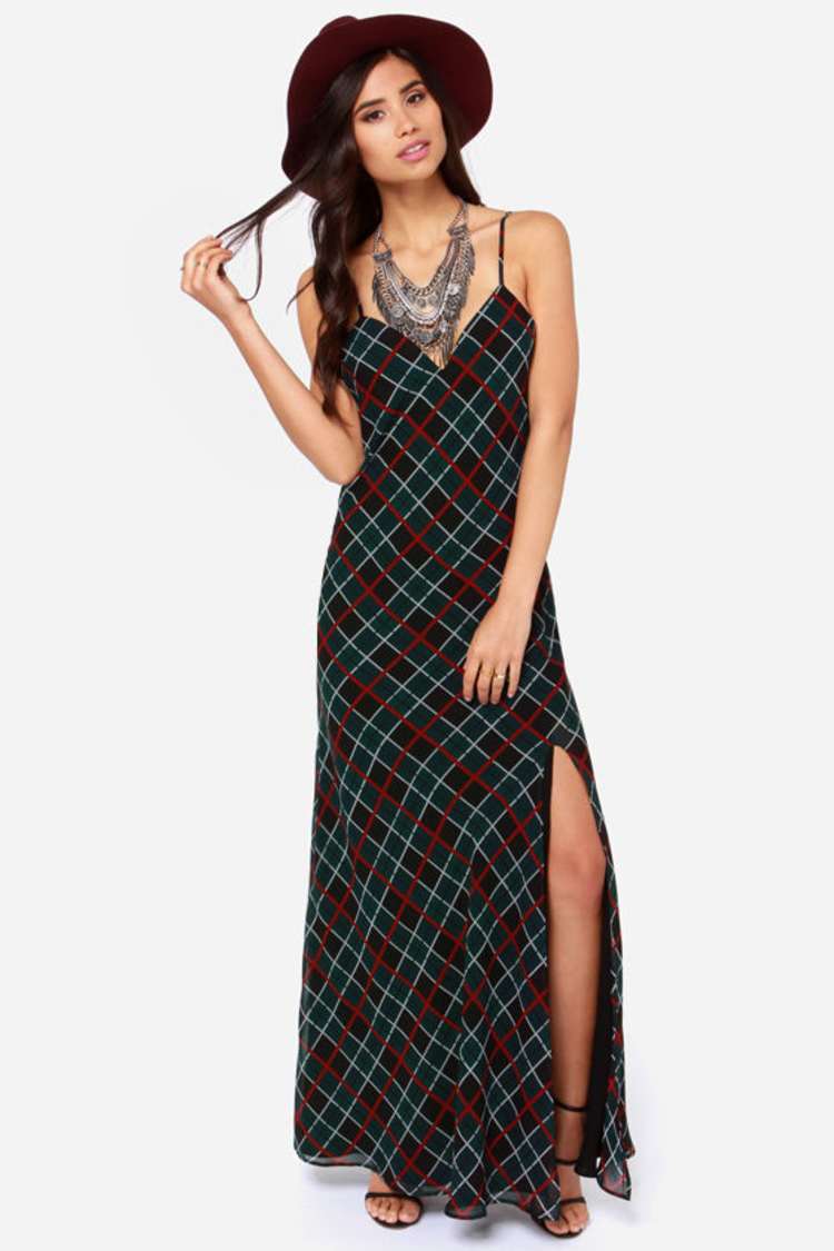 Lovers + Friends Maybe Tomorrow Dress - Plaid Dress - Maxi Dress - $187.00  - Lulus