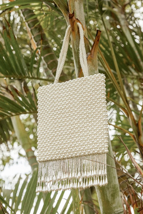 Pearl Fringe Shoulder Bag main image 1
