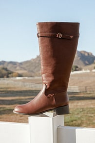 Cedrina Oxblood Knee-High Boots