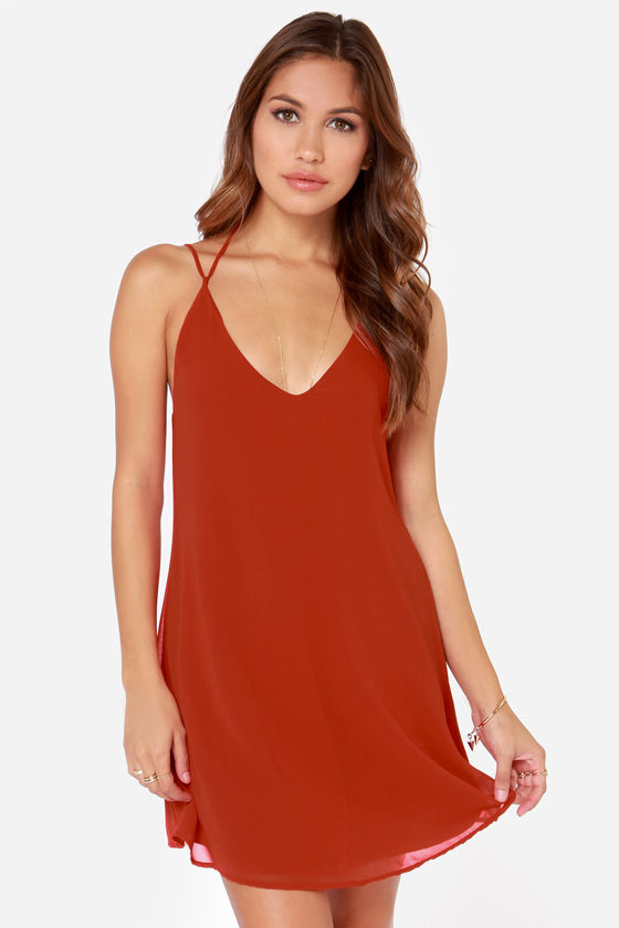 chiffon slip dress