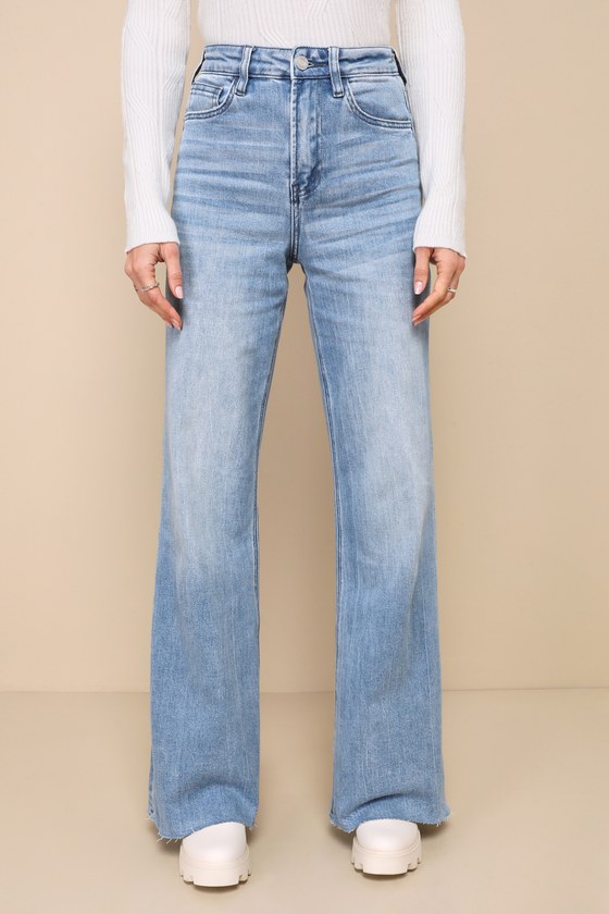 The Olivia Wide Leg Jean-Dark Wash main image 0