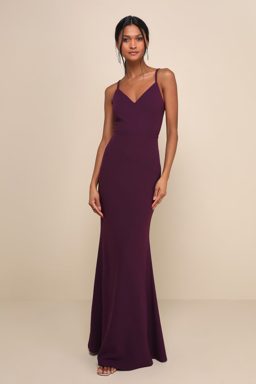 womens purple maxi dress