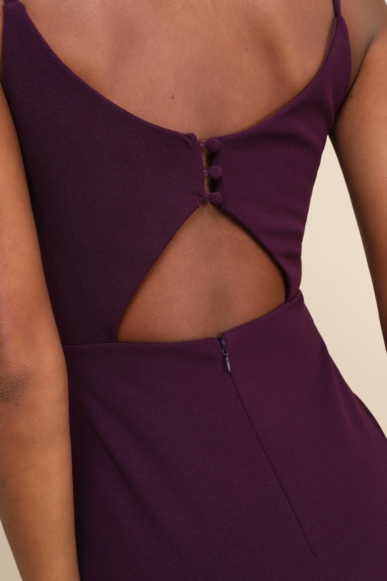 Moments of Bliss Purple Backless Mermaid Maxi Dress - thumbnail 5