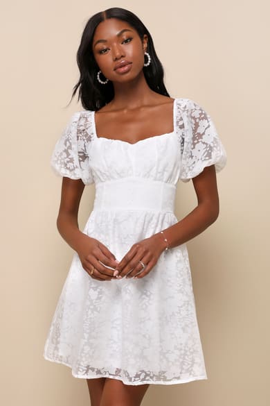 Lulus | Making Magic White Fringe Lace-Up Mini Dress | Size Large | 100% Polyester