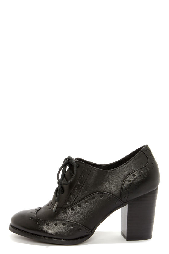 Cute Black Oxfords - Oxford Heels 