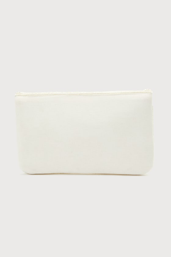 Immaculate Radiance White Pearl Beaded Clutch - thumbnail 5