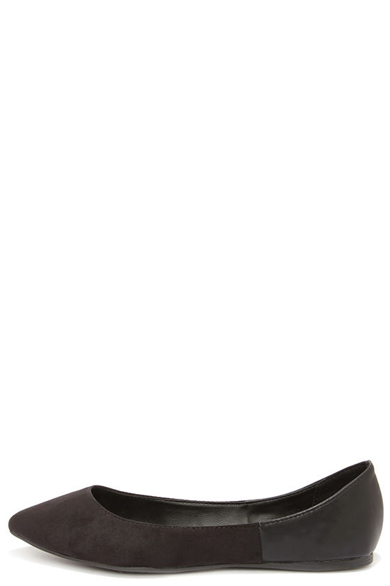 comfortable cute black flats