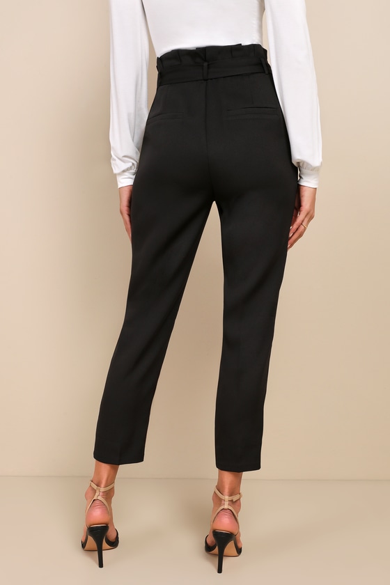 Lucy Paris Faux Leather Paperbag-Waist Pants - 100% Exclusive |  Bloomingdale's
