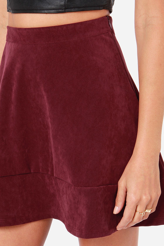 Burgundy Skirt 23713
