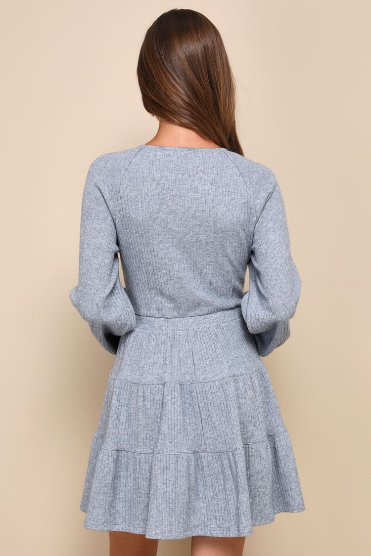 Heather Blue Dress - Blue Sweater Dress - Skater Sweater Dress - Lulus Heather Blue Dress - Blue Sweater Dress - Skater Sweater Dress - Lulus