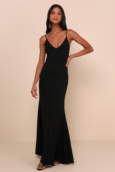 Infinite Glory Black Maxi Dress