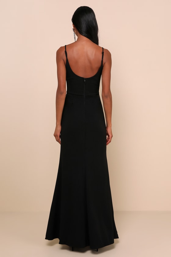 Luscious Black Maxi with Cape (XXL) main image 1
