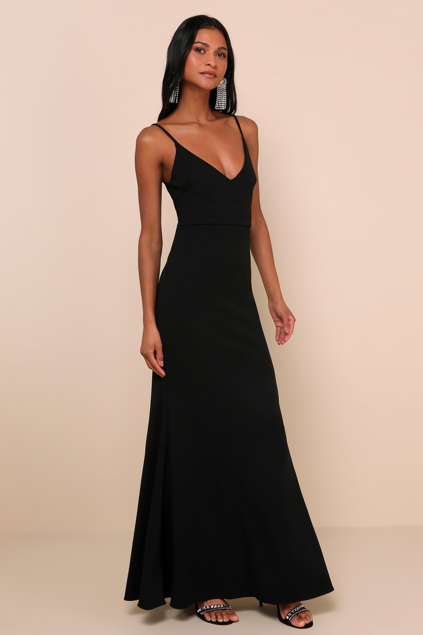 Infinite Glory Black Maxi Dress
