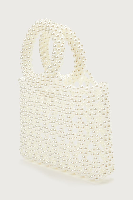 Shop Lulus Vision Of Glam White Pearl Mini Handbag