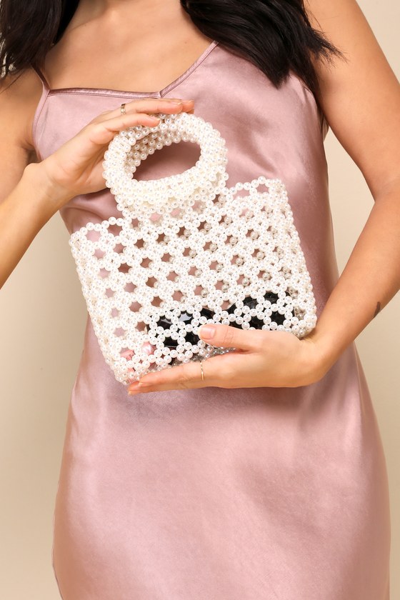 White Pearl Handbag - Novelty Mini Handbag - Pearl Mini Purse - Lulus