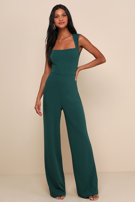 EMERALD GREEN JUMPSUIT - SIZE S – Divine Culture