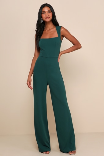 Enticing Endeavors Emerald Green Jumpsuit 1