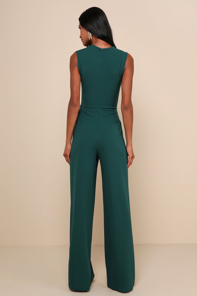 green dress jumpsuit M1301 main image 1