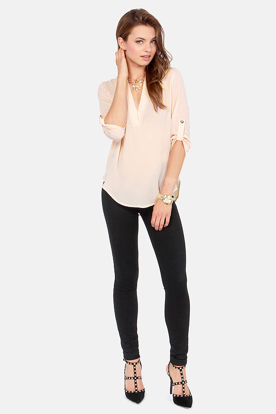 blush top outfit