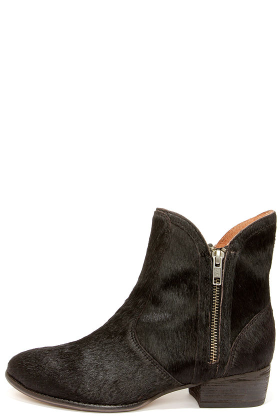 lucky brand calf hair booties