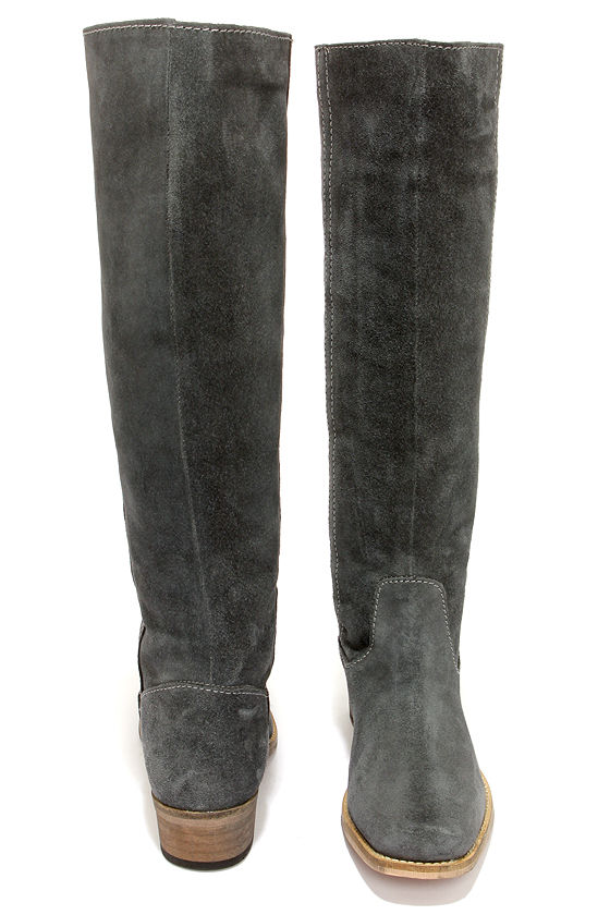 womens gray riding boots