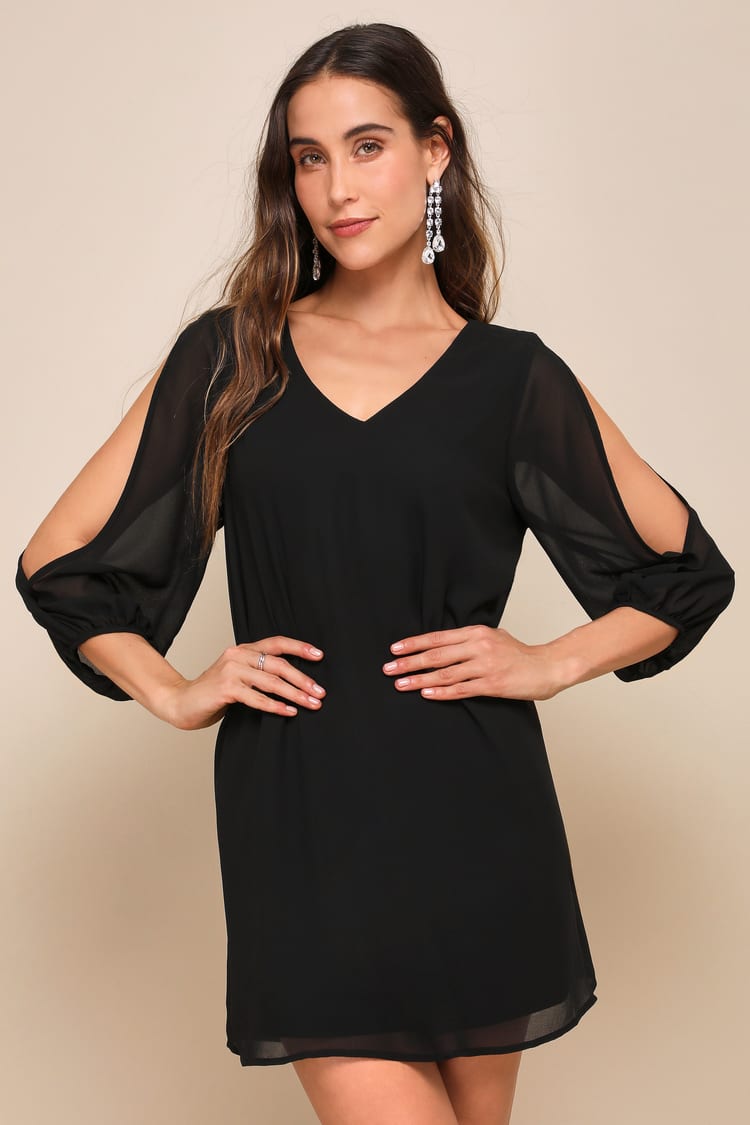 princess polly baby blue dress Black PrettyLittleThing Velvet Floral Applique Embellished A-Line Shift  Dress main image 1