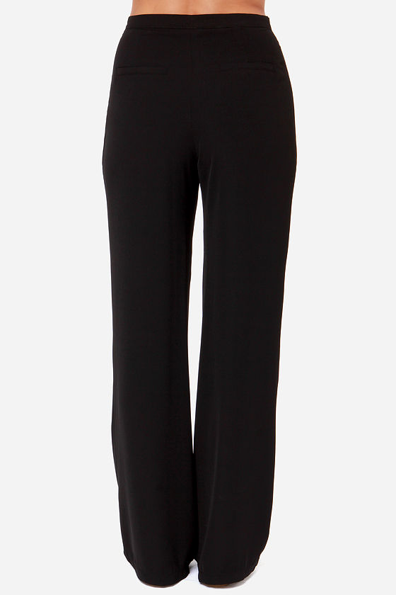 Wide-Leg Pants - Black Pants - Comfy Pants - $43.00