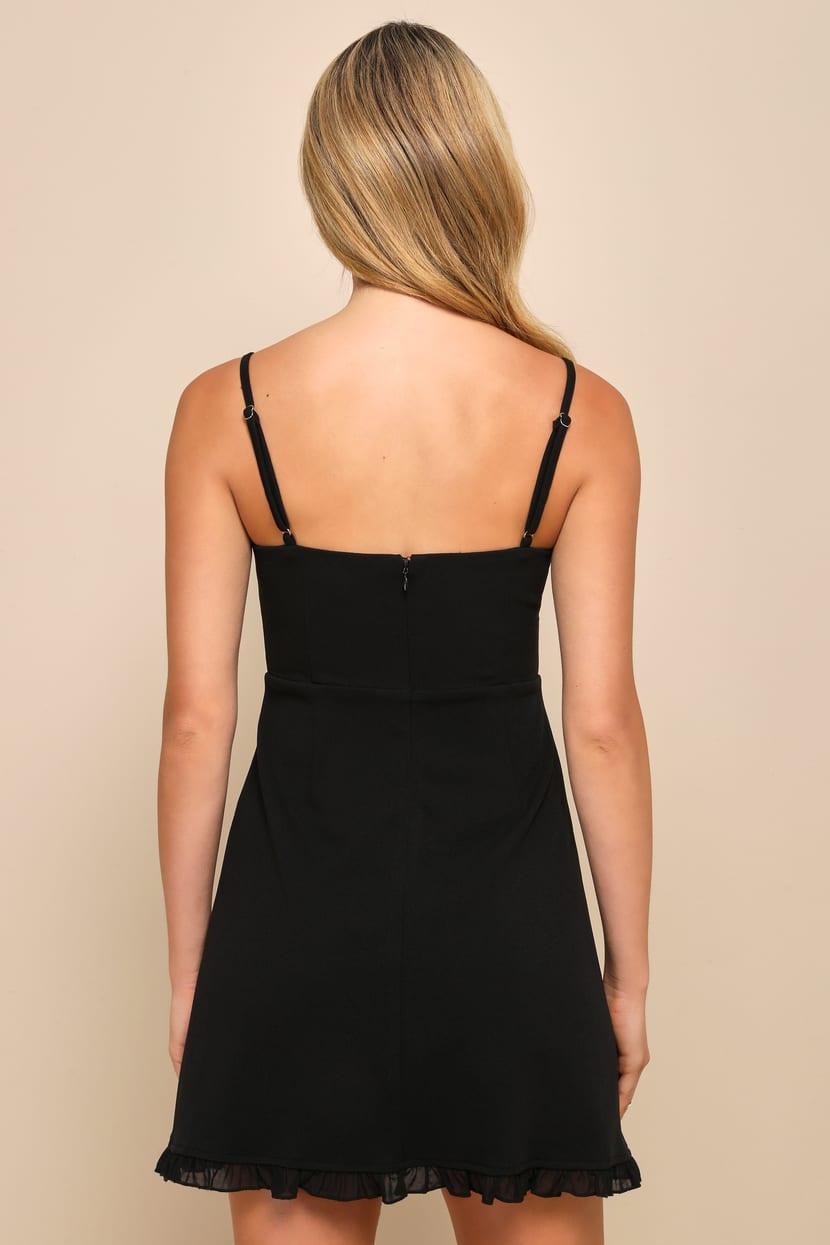 charisma mini dress - black CHARISMA DRESS Black