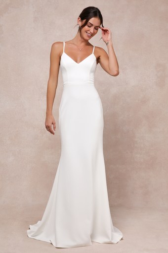 Feeling of Forever White Sleeveless Mermaid Maxi Dress 2
