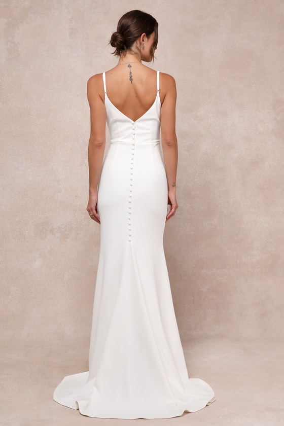 Shop Lulus Feeling Of Forever White Sleeveless Mermaid Maxi Dress