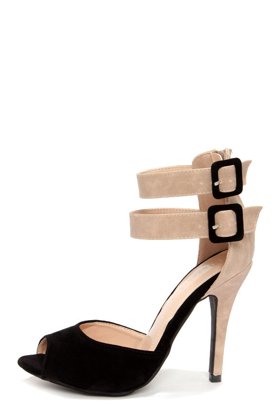 beige open toe heels