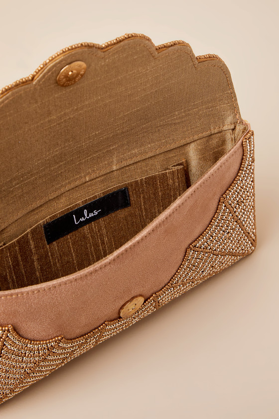 Junipero Gold Beaded Clutch - thumbnail 5