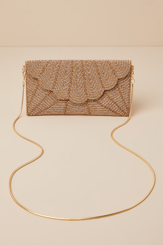 Junipero Gold Beaded Clutch - thumbnail 6