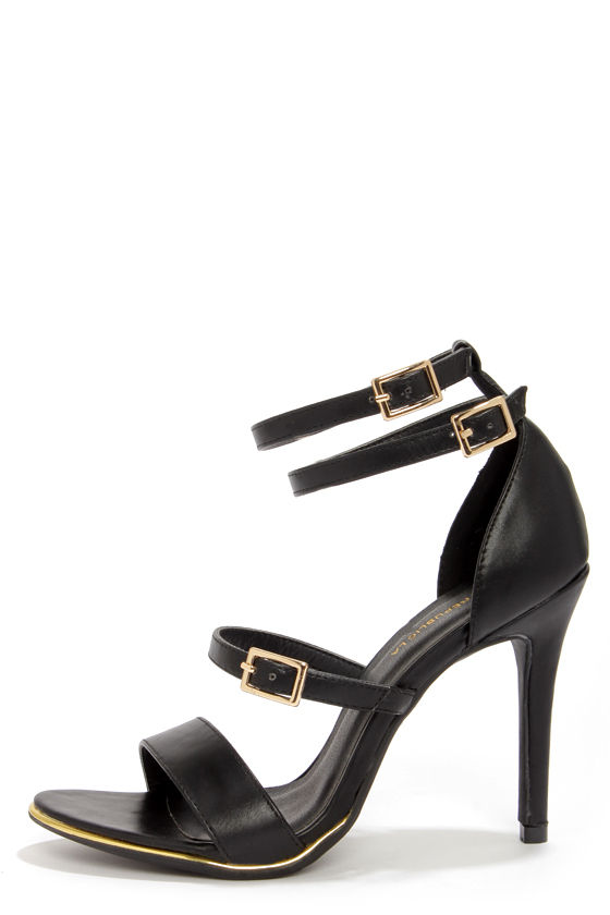 Sexy Black Heels - Ankle Strap Heels - Dress Sandals - $35.00 - Lulus