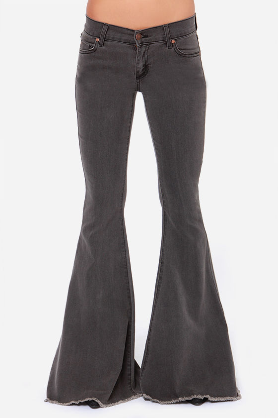 Flare Jeans - Grey Jeans - Bell Bottoms - $54.00