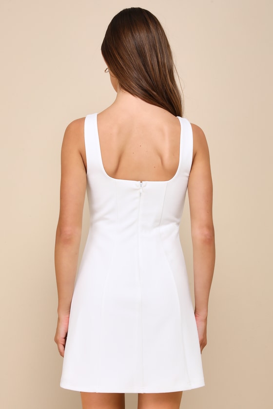 【LOULOUSEOUL】Cream Rose Mini Dress (White) Cream Rose Mini Dress (White) - LOULOUSEOUL