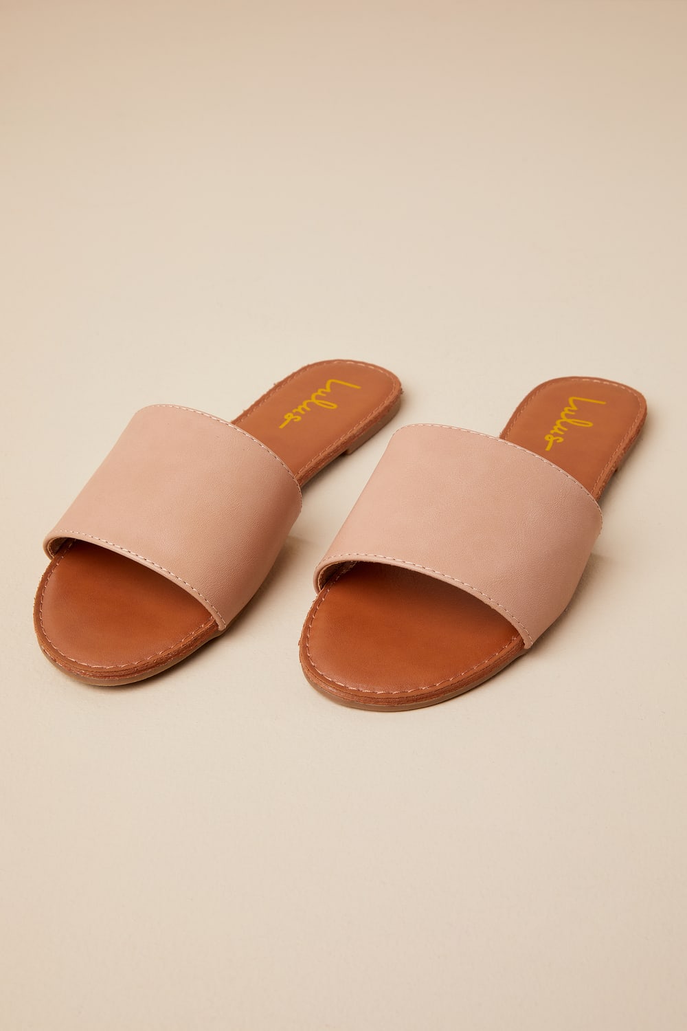 Addison Natural Slide Sandals