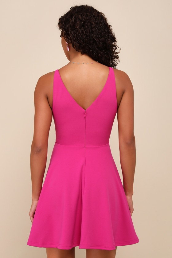 Darling Delight Fuchsia Skater Dress 8