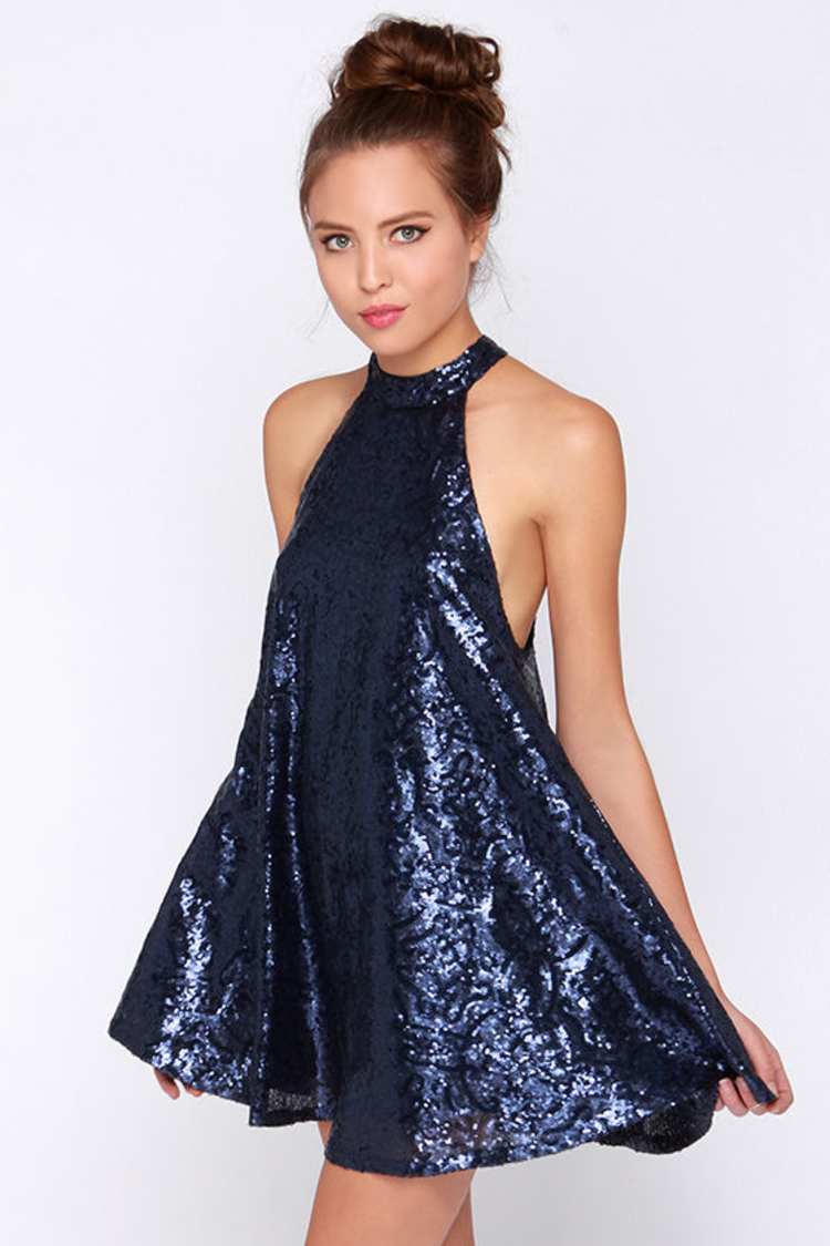 cocktail dresses for mardi gras Stacia Circle Dress - Mardi Gras Feather