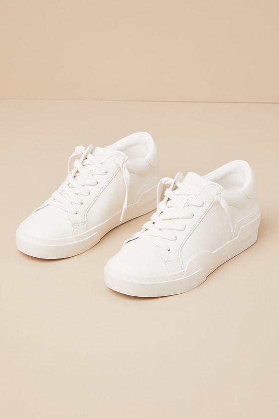 Helix White Lace-Up Sneakers 2