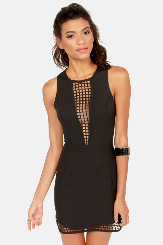 Sexy Cutout Dress - Black Dress - Lattice Dress - $45.00 - Lulus