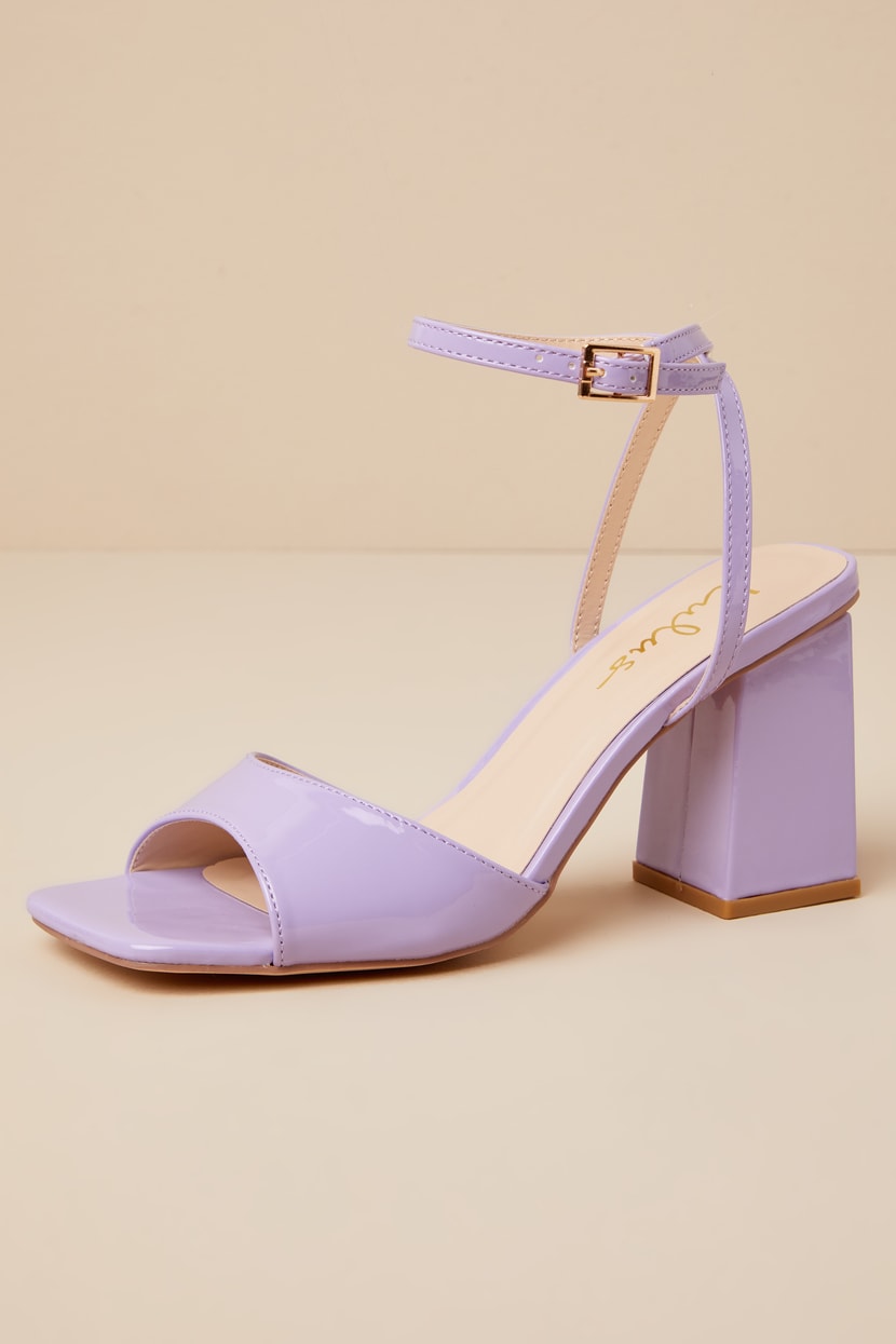 Purple Sandals Pastel Color Sandals Iconics Womens Buckled