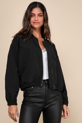 Cool Perfection Black Bomber Jacket 1