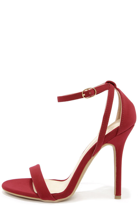 red wine heels