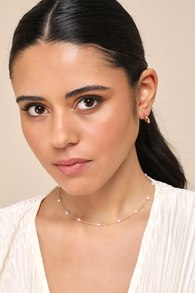 Confident Glow 14KT Gold Pearl Necklace 1