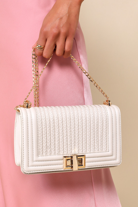 Let's Go Out Later Bone Braided Crossbody Bag 9