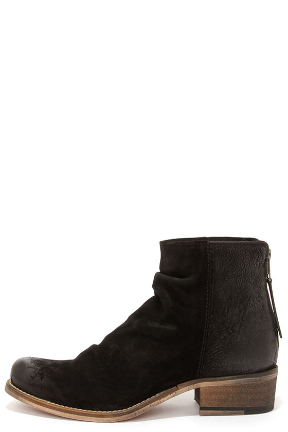 Seychelles Challenge - Suede Boots - Black Boots - Leather Ankle Boots ...